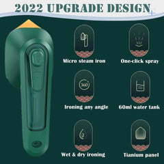 Portable Mini Travel Iron Steamer – Dry & Wet Use | Compact & Powerful | For Home & Travel - Ehaanza